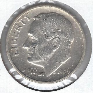 1949 - S Roosevelt Dime In About Uncirculated Au photo