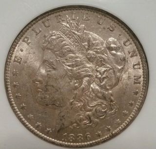 1886 O Morgan Dollar Graded Au 58 By Ngc Old Holder,  For The Grade photo