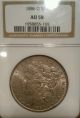 1886 O Morgan Dollar Graded Au 58 By Ngc Old Holder,  For The Grade Dollars photo 1