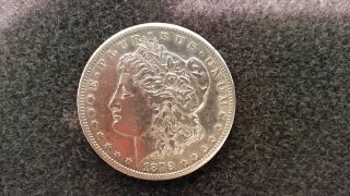 1879 - Cc Morgan Silver Dollar $1 - Vf Details - Rare Carson City Coin photo