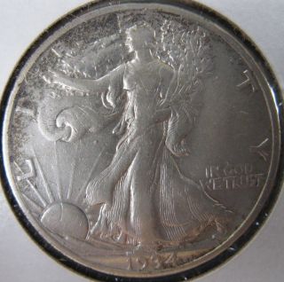 1934 S Walking Liberty Silver Half Dollar About Uncirculated photo