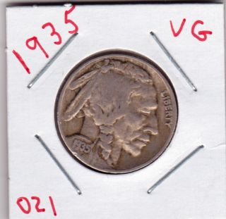 1935 Buffalo Nickel In Stk 1/2 Horn Stk C photo