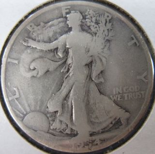 1934 D Walking Liberty Silver Half Dollar Denver Coin photo