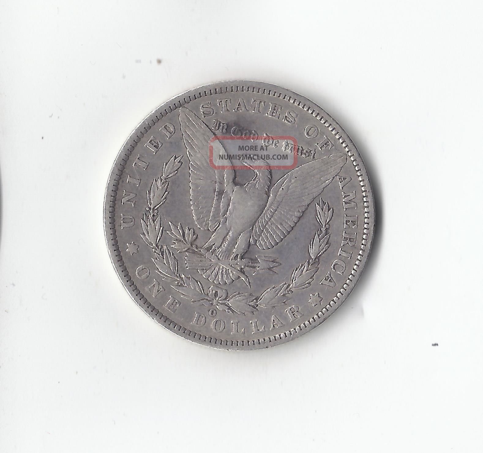 1889 O Morgan Silver Dollar X. F.