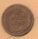 1875 Indianhead Penny Circulated 1 Cent Coin Small Cents photo 1