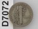 1924 - D Mercury Dime 90% Silver U.  S.  Coin D7072 Dimes photo 1