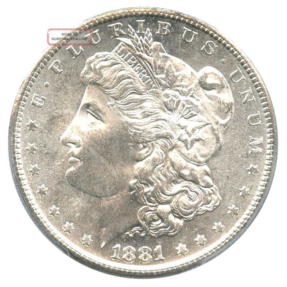 1881 - S $1 Pcgs Ms64 Morgan Silver Dollar