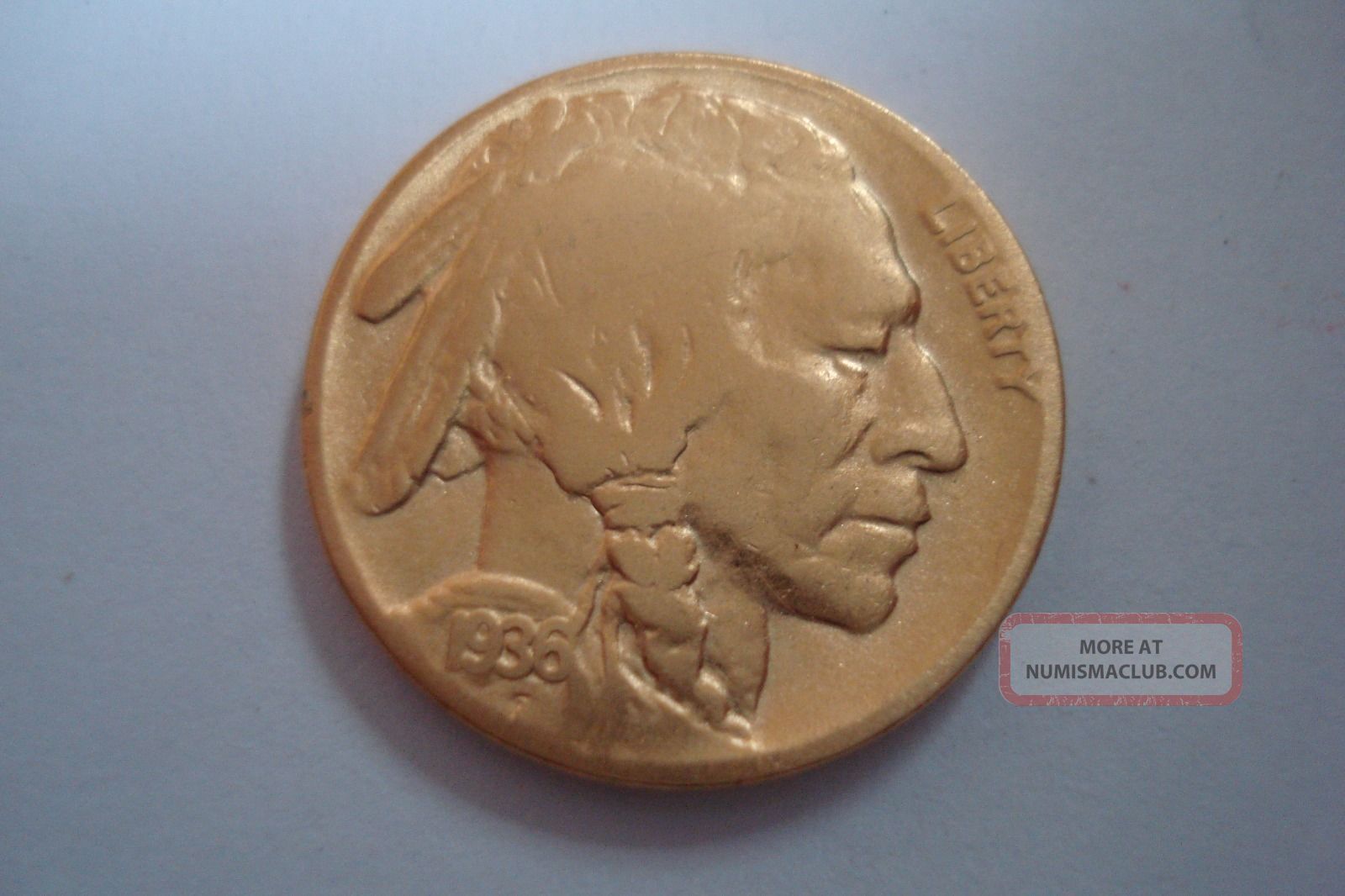 Full Date 24k Gold Plated Buffalo / Nickel