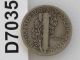 1919 - D Mercury Dime 90% Silver U.  S.  Coin D7035 Dimes photo 1