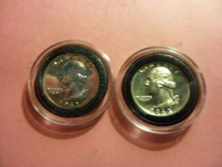1962,  1963 Silver Proof Quarters - Will Captured And Stored photo