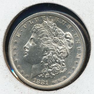 1881 S Morgan Silver Dollar Near Gem Bu Coin & Wow Deal Dom1836 photo