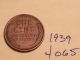1939 Lincoln Cent Fine Detail Great Coin (4065) Wheat Back Penny Small Cents photo 1