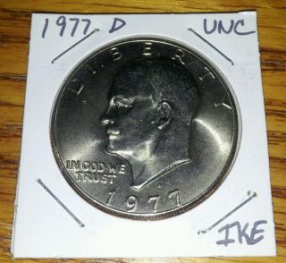 1977 - D Ike Clad Dollar Unc photo