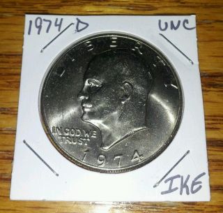 1974 - D Ike Clad Dollar Unc photo