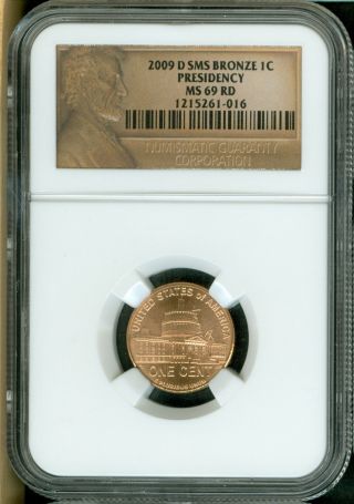 2009 - D Lincoln Cent Presidency Sms Ngc Ms69 Red Penny Finest Registry 5261 - 016 photo