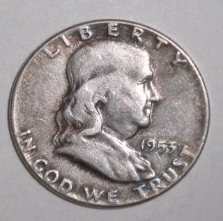 1953 - P Franklin Half Dollar,  Silver photo