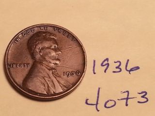 1936 Lincoln Cent Fine Detail Great Coin (4073) Wheat Back Penny photo