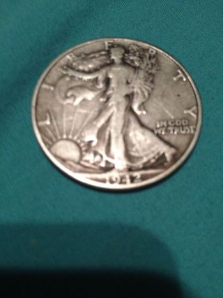 1942p Walking Liberty Half Dollar - 90% Silver photo