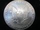 1990 1 Oz.  999 Fine Silver Liberty Walking American Silver Eagle Dollar Coin Unc Commemorative photo 2