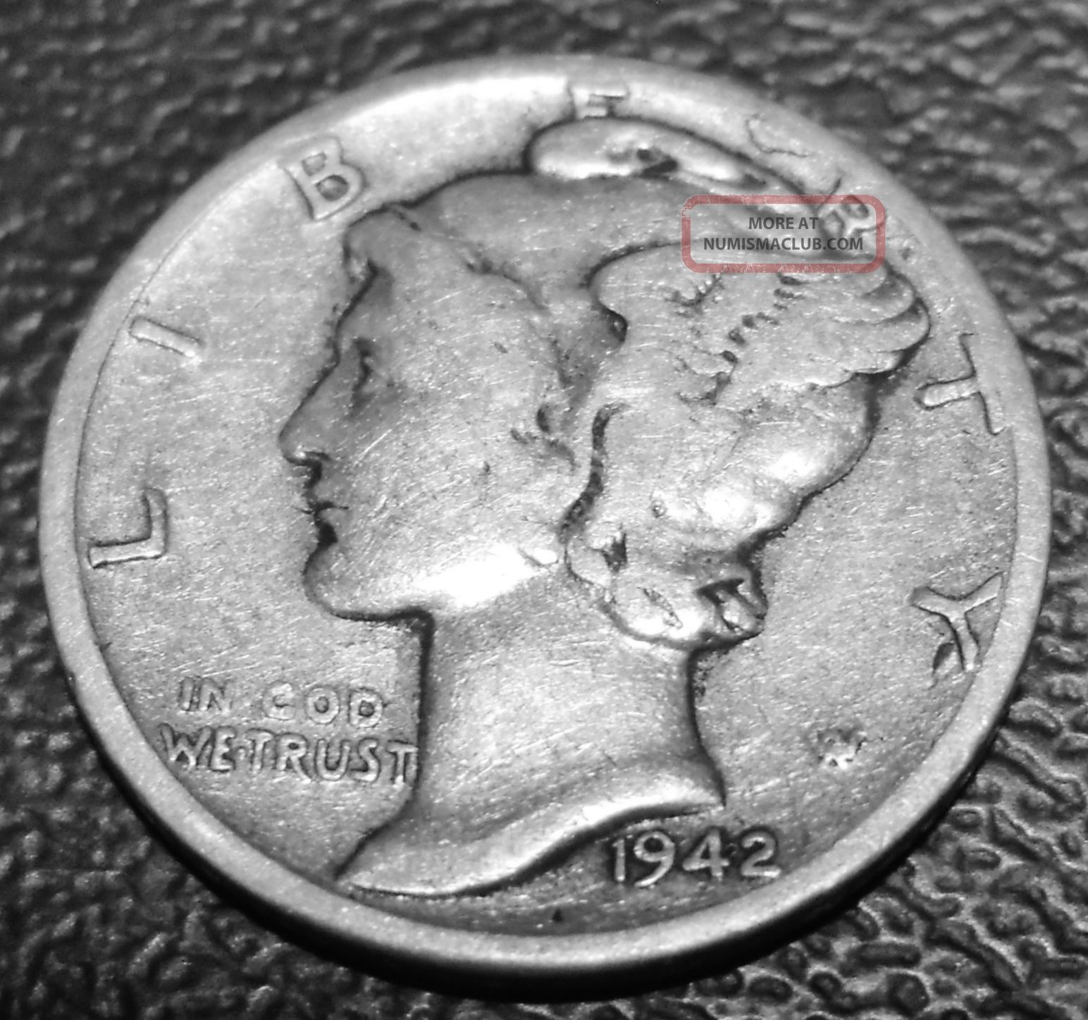 1942 dime mercury value