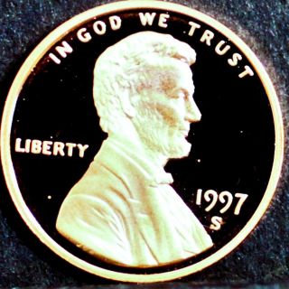 1997 S Lincoln Memorial Proof Penny photo