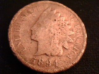 1894 Indian Wheat Penny Coin Ungraded Uncertified photo