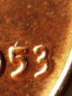 1953 Lincoln Wheat Cent Double Die Break,  Lamination,  Unc,  Plethora Of Errors Coins: US photo 3