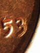 1953 Lincoln Wheat Cent Double Die Break,  Lamination,  Unc,  Plethora Of Errors Coins: US photo 8
