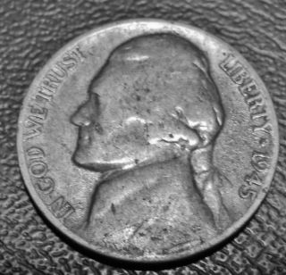 1945 - P Jefferson Nickel - 35% Silver - Business Circulated - Philadelphia photo