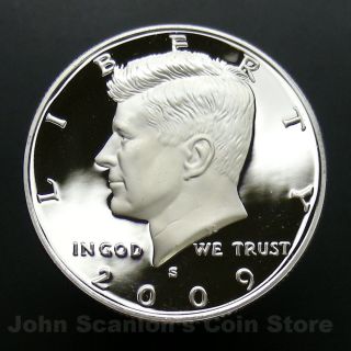 2009 - S Kennedy Half Dollar 90% Silver - Gem Proof Deep Cameo U.  S.  Coin photo