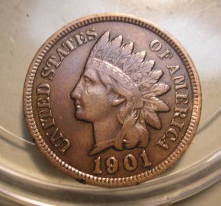 1901 Indian Head Cent (good Quality) photo
