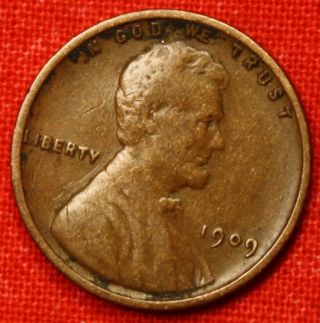 1909 - Vdb Lincoln Wheat Cent Penny Vf Collector Coin Check Out Store Lw999 photo