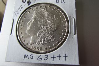 1898 - O Morgan Dollar 90% Silver High Bu Luster photo