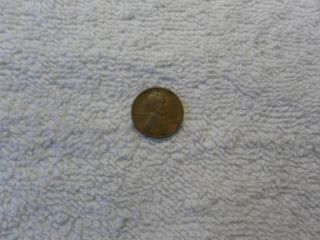 1936 Lincoln Wheat Ears Cent Struck Through Grease Filled Die See Descrpt. photo
