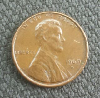 1969 D Penny 1 Cent photo