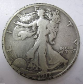1918 S Silver Walking Liberty Half Dollar (219e) photo