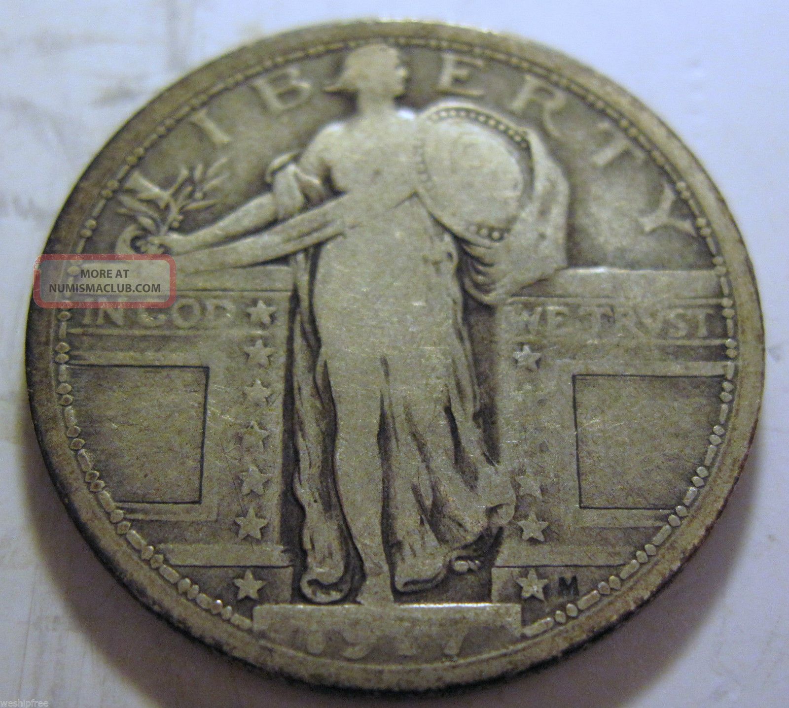 1917 Type 1 Silver Standing Liberty Quarter 710a 1916-standing-liberty-quarters