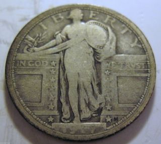 1917 Type 1 Silver Standing Liberty Quarter (710a) photo
