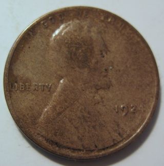 1924 D Lincoln Wheat Cent Penny Collector Coin (27i) photo