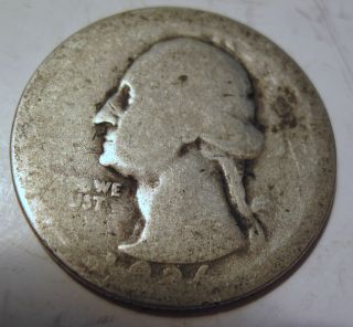 1936 D Silver Washington Quarter Coin Twenty Five Cents (322t) photo