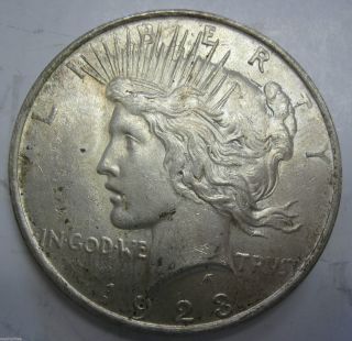 1923 Silver Peace Dollar Coin (311e) photo