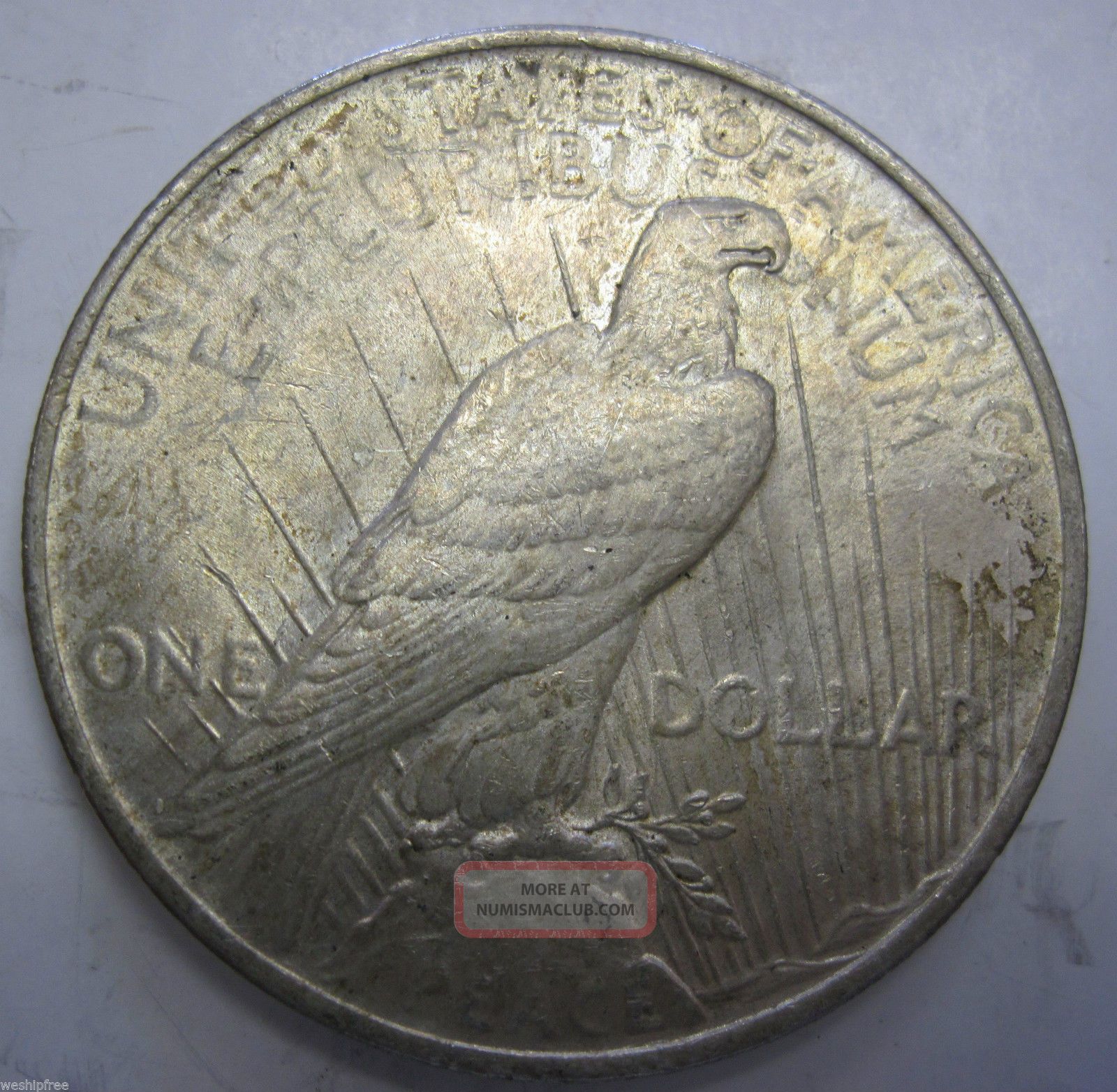 1923 Silver Peace Dollar Coin 311e 