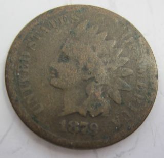 1879 Indian Head Cent Penny Coin (130l) photo