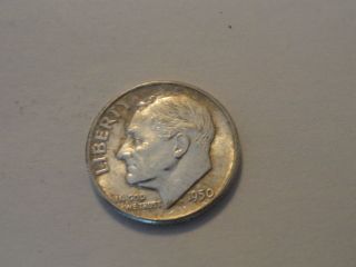 1950 United States Roosevelt Silver Dime photo