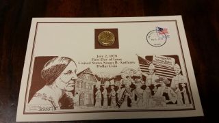 Susan B Anthony 1 Us Dollar Coin First Day Of Issue photo
