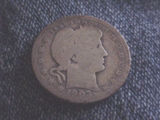 Usa Silver Better Date 1903 Barber Quarter photo