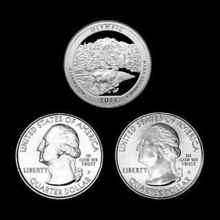 2011 P+d+s Olympic Wa America The National Parks In Coin Flips photo