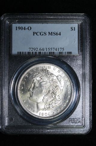 1904 O Morgan Silver Dollar Coin Pcgs Ms64 photo