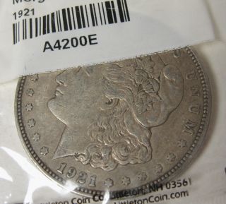 1921 D Morgan Silver One Dollar Circulated Littleton Package Denver 1 Coin photo