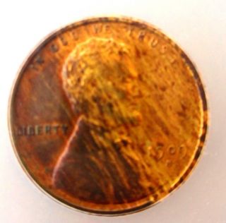 1909 - S - Vdb 1 Cent Lincoln Wheat Coin - Icg - Au58 - Rare Date Certified Penny photo